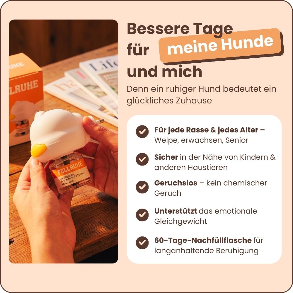 Beruhigungs-Diffuser-Set für Hunde